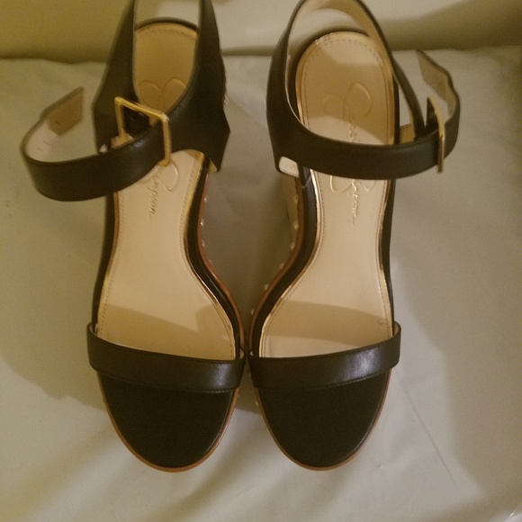 Jessica Simpson Aeralin Wedge Slingback Sandals - Picture 3 of 5
